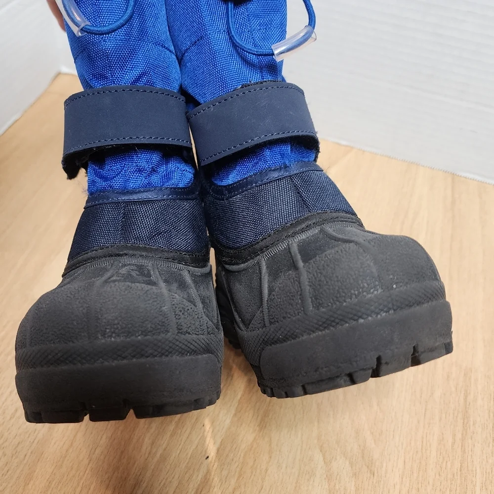 Columbia Size 9 Child Powderbug Plus Ii Snow Boot Blue Black